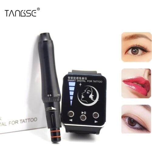 Smart Watch Controller Tattoo Machine Set Fog Eyebrow Eyeliner Lips Permanent Makeup Tools Electric Tattoos Free Linen Equipment