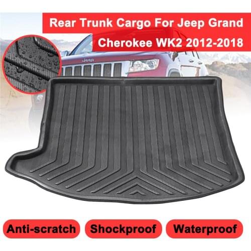 Cargo Floor Tray Carpet Mud Pad Boot Mat Rear Trunk Liner For Jeep Grand Cherokee WK2 2012 2013 2014-2018 Kick Guard Protector