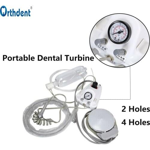 Orthdent 1 Set Portable Dental Turbine Air Compressor 3 Water Syringe Plastic Tube 2/4 Holes Dentistry Laboratory Equipment