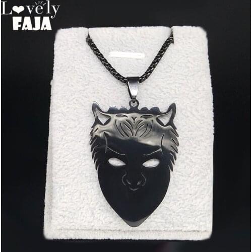 Ghost BC Grucifix Without Name Black Stainless Steel Necklace Ghoul Band Pope Emeritus Symbol Necklace Jewelry joyeria N45S03