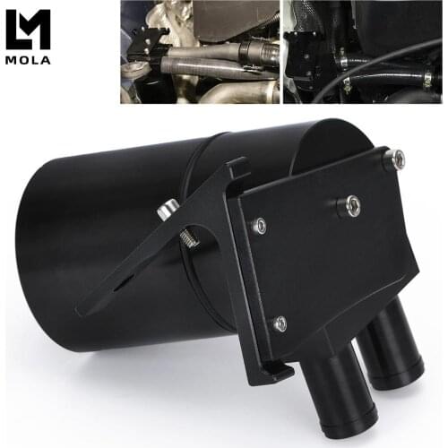 Black Aluminum Alloy Reservior Oil Catch Can Tank with radiator hose for BMW N20/N26 TK59