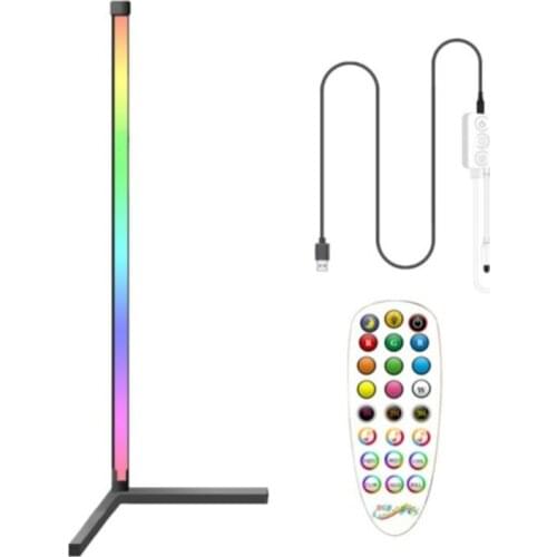 RGB Floor Lamp Standing Corner Lighting Modern LED Rod Floor Lamps For Living Room Bedroom Changing Atmosphere Light