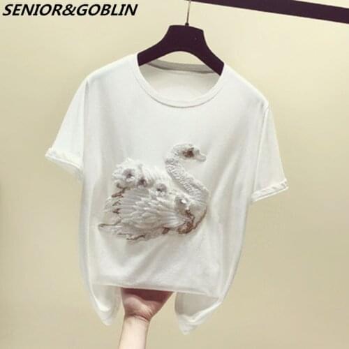 Женские хлопковые футболки SENIOR&GOBLIN China At AliExpress