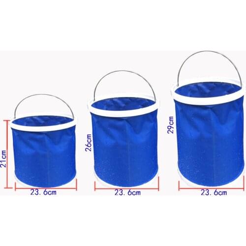 Camping Hiking Foldable Water Bucket Outdoor Portable Tactical Military Shower Bag Drinking Pack Washing Container