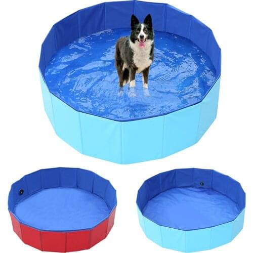 Foldable Dog Pool Pet Bathing Tub Bathtub Collapsible Outdoor Pet Bathing Swimming Pool for Dogs Cats Kids Summer Cool Portable