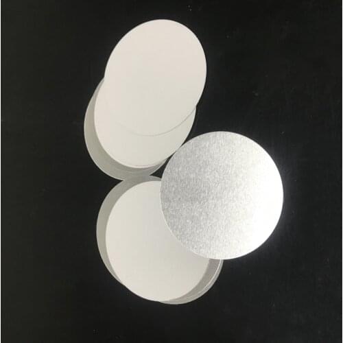 58 mm Sublimation Plate Tags Mirror Finish Round Circle Disc Tags Blank 50x/lot