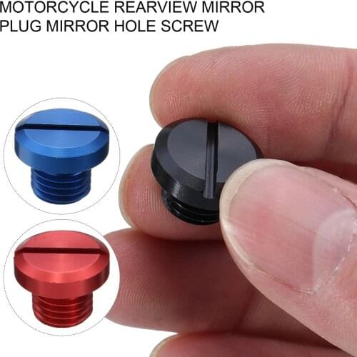 Mototcycle Clockwise M10*1.25 Mirror Hole Plug Screw For KTM Suzuki Honda Yamaha Kawasaki Moto Accessories Mirror Hole Screws