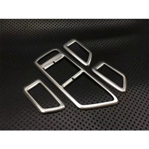 For Volkswagen Passat B8 2016 2017 2018 Stainless Steel Inner Door Armrest Car Window Switch Adjust Panel Trim Cover Car Parts