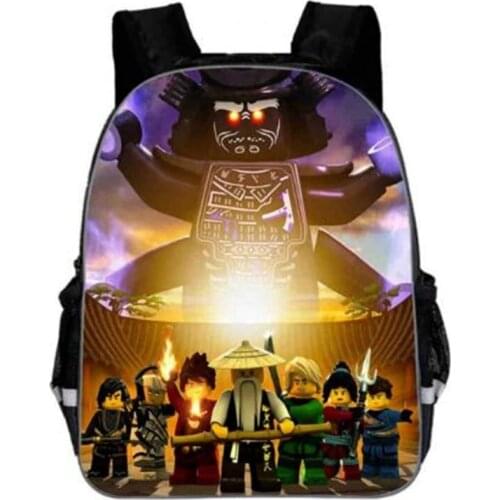 Girls Boys Games Ninjago Backpack 3D Printing Nylon waterproof School bags For Teenage Kids Hot Mochila Infantil