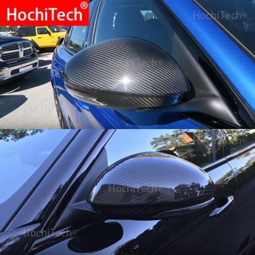 For Alfa Romeo Giulia 2015 2016 2017 2018 2019 Accessories 100% Real Carbon Fiber Side Mirror Cover Cap Replacement Caps Shell