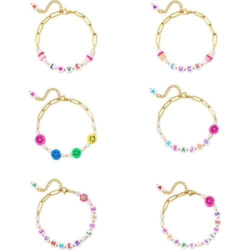 AIDE 2021 Trend 925 Sterling Silver Summer Bracelets For Women Charm Bracelet Jewelry Color Flower Pendientes Plata Chain Gifts