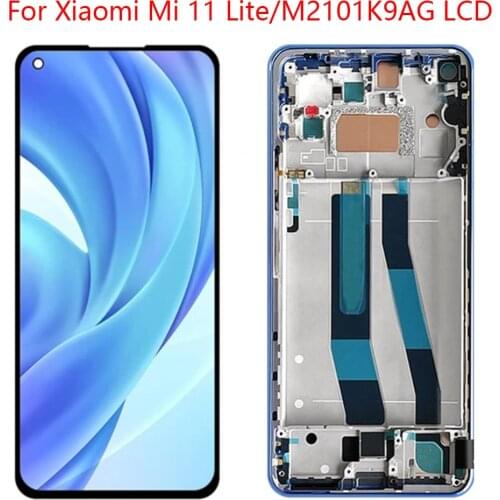 Suitable for Xiaomi 11 lite LCD display touch panel assembly Digitizer for Mi11 Lite LCD M2101K9AG LCD display