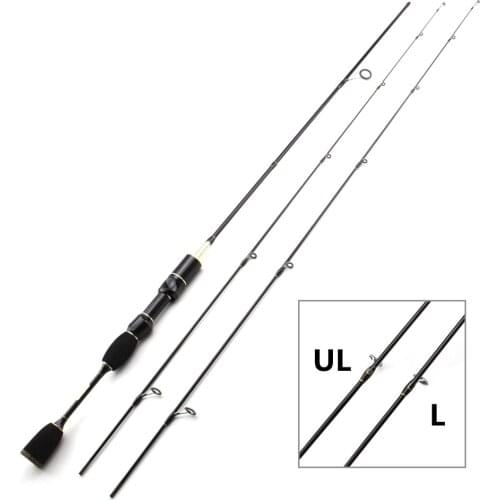 1.68m lure rod Trout spinning Casting Fishing Rod 2 Tips UL/L power Lure Weight 2-5g line wt 3-6Ibs Ultra-light fishing pole