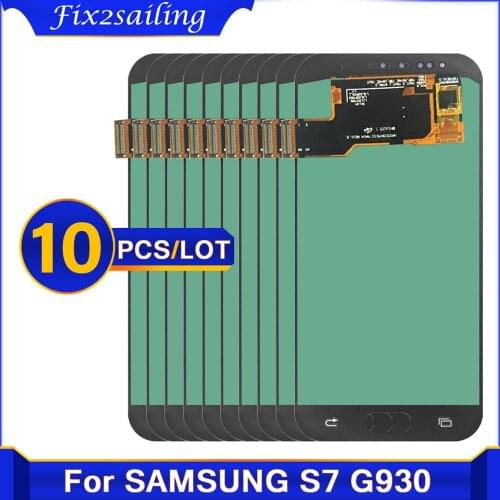 10 pieces ORIGINAL OLED 5.1'' LCD Replacement for SAMSUNG Galaxy S7 Display G930 G930F lcd Touch Screen Digitizer Assembly