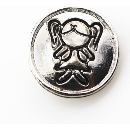 10pcs Interchangeable Girl Snap Buttons for 18mm Snap Bracelet&Bangles DIY Snap Jewelry Charms