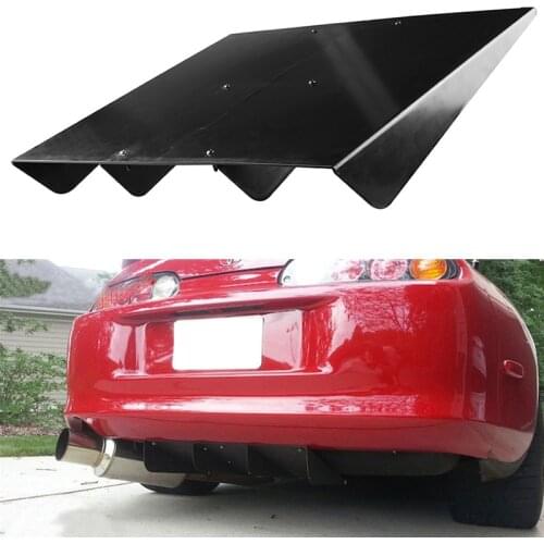 22" x 19.3" Vehicle Car Modified Deflector Spoiler Splitter Diffuser ABS Rear Bumper Universal