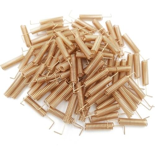 2dbi spring antenna 100PCS / batch 433mhz built-in high gain antenna motherboard welding 0.6 x 5 x 28.8 mm