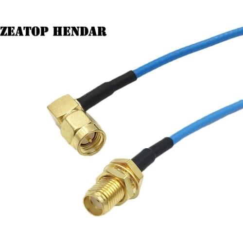 5Pcs RG316 Wire Right Angle SMA Male Jack to SMA Female Plug RF Coaxial Pigtal Cable Connector 15CM 20CM 30CM 50CM 1M 2M