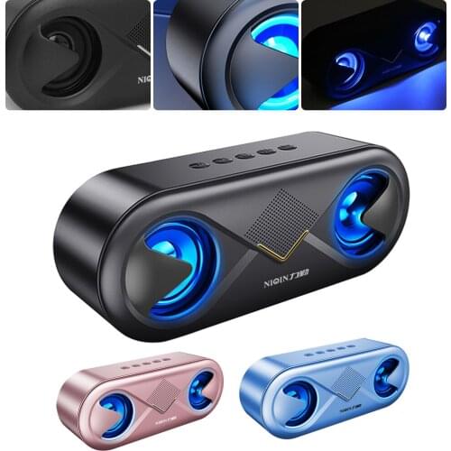 Wireless Bluetooth Speaker Super bass Portable Speaker Bluetooth Powerful High Outdoor Stereo Sound Radio with LED Light
