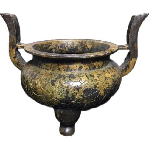 Chinese Old Copper Collection Pure Copper incense burner