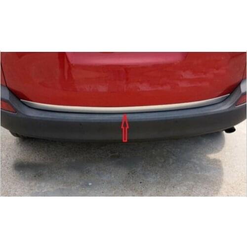 Stainless steel Rear Trunk Lid Cover Trim FOR Toyota RAV4 2013 2014