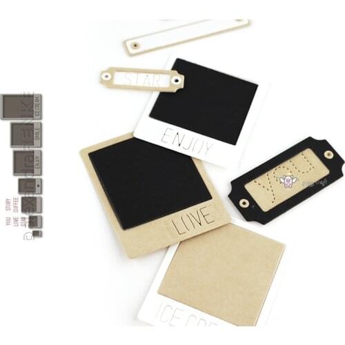 Mmao Crafts Metal Steel Cutting Dies Various letter photo frames Stencil For DIY Scrapbooking Paper/photo Cards Embossing Dies