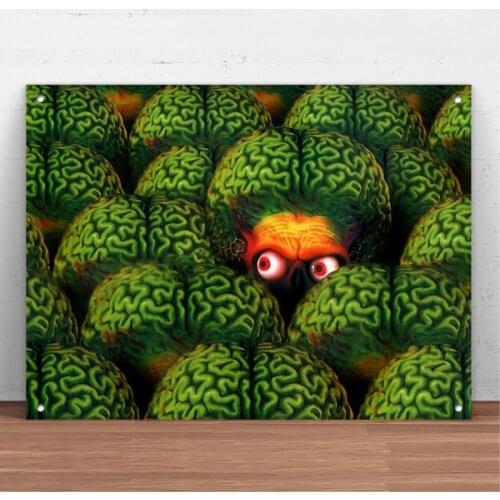 Mars Attacks Horror Style Metal Tin Sign Metal Sign Wall Decor Fashion Art Decor Poster H228