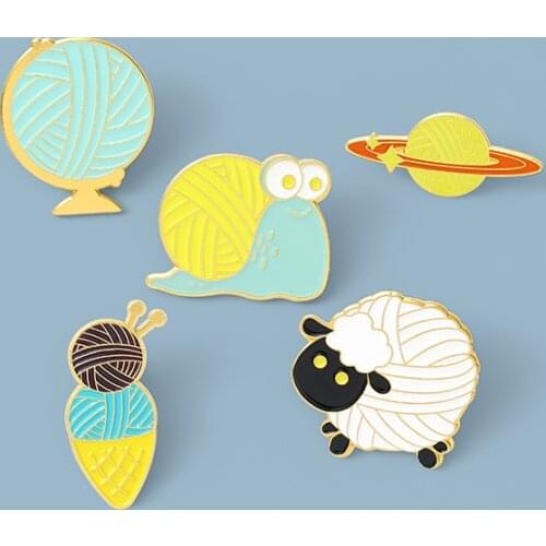 Cartoon animal Enamel Pins Brooches Badge Bag Gift For Kid Friend