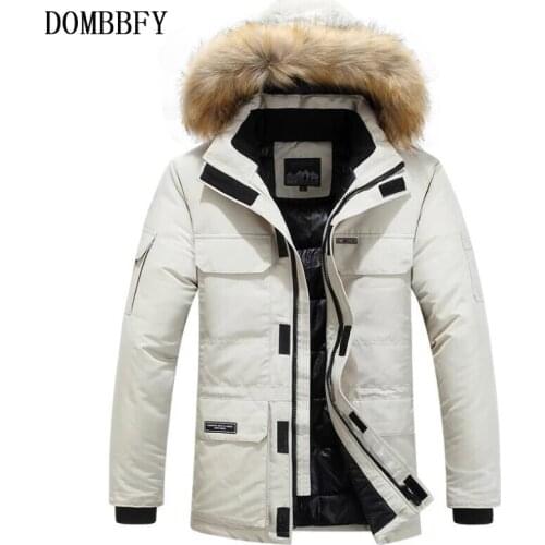 Winter Jackets Men Thick Cotton Multi-pocket Hooded Parkas Mens Casual Fur Collar Warm Windproof Coat Plus Size 6XL Overcoat