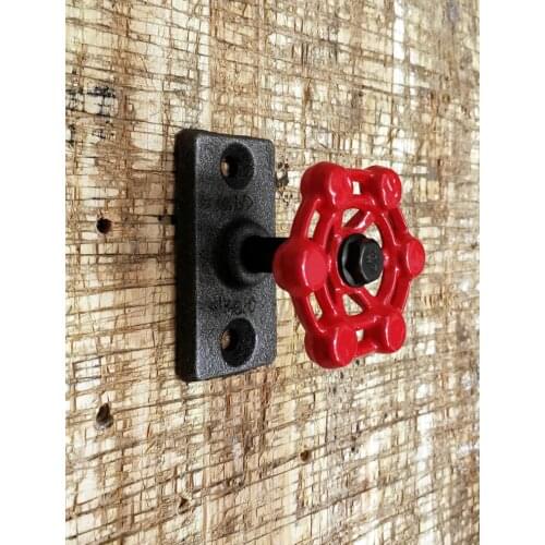 Retro industrial wind water pipe wall hanging iron wall shelf coat towel rack door wall hook retro home decoration water valve