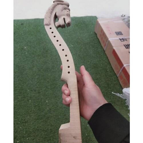 One 10 string violin neck Maple wood horse headstock 4/4 New hand Made Yinfente