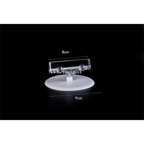 Pop Rotatable Sign Display Memo Clip Holder Round Base Dia.9cm Stand Show Price Label Paper Tag 20pcs Extend Height 100mm
