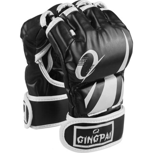 Profectional Microfiber MMA Gloves Sparring Punch Ultimate Mitts Sanda Fighting Training Sandbag Equipment Pair for Adult Men