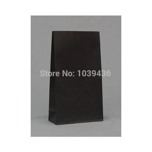Size 23cm * 12cm * 7.5cm Black Paper Gift Bag without handle boutique cosmetics jewelry packaging kraft paper bags 100pcs/lot