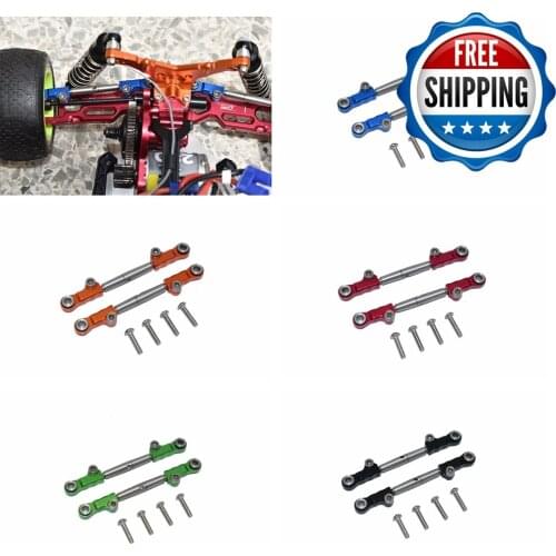 Aluminum Alloy Adjustable Stainless Steel Rear Upper Arm Tie Rod for LOSI 1/18 Mini-T 2.0 RC CAR TOY