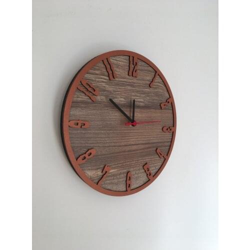 North Designed Booties Copper Decorative Wall Clock 30 Cm