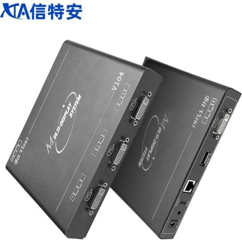 4 channels video splicer Point-to-point multi-screen stitching 1x2 1x3 2x1 3x1 video wall controller