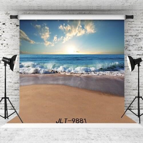 Seaside Beach Waves Vinyl Photographic Background for Wedding Children Baby Shower New Born Backdrop Photocall Booth Studio