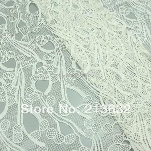 D po33 plant high water soluble embroidered cloth Computer embroidery lace Water soluble embroidered with fabric order