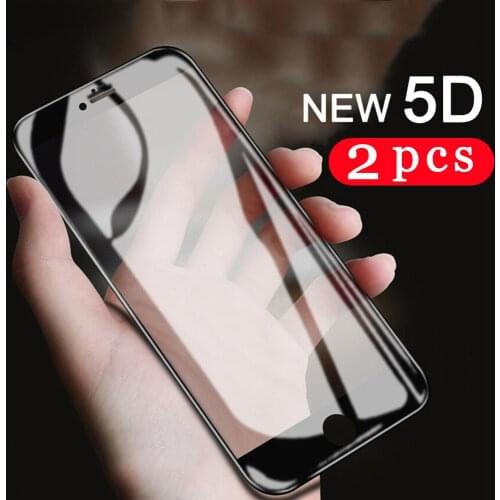2Pcs Tempered glass for iphone 5 5S SE 5C 6 6s 7 8 plus phone screen protector protective film for iphone 11 pro X XS MAX XR