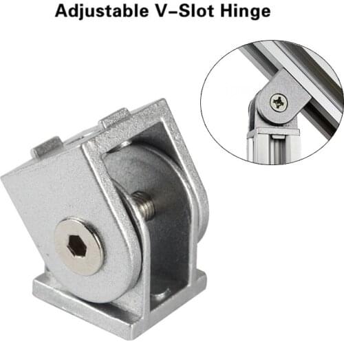 3D Printer Part Aluminum Angle Connector Adjustable Hinge Compatible with V-Slot C-Beam GDeals