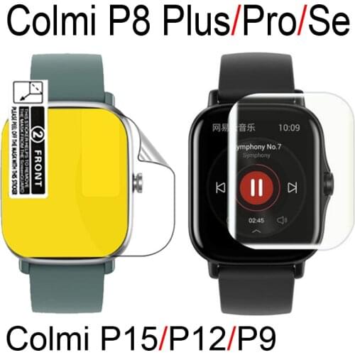 Screen Protective Film For Colmi P8 Plus/Pro/Se P9 P12 P15 Bracelet Screen Protector TPU Silicone Transparent Protective Films