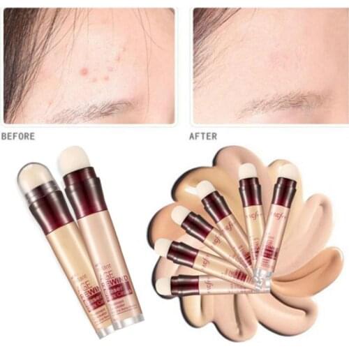 6 Colour Liquid Eraser Concealer Pen Covering Eye Bags Dark Circles Spots Acne Marks Concealer Stick Durable Foundation