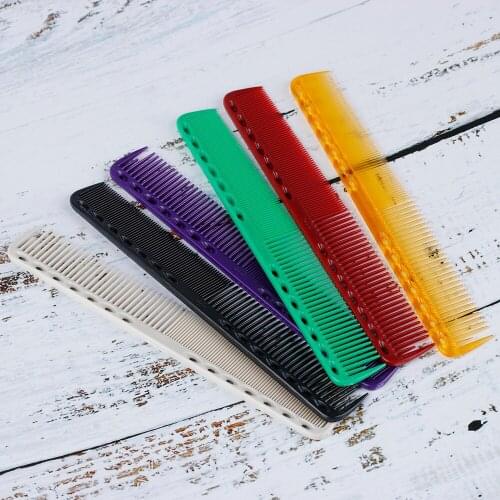 1PC Salon Flattop Hair Cutting Comb Carbon Anti-static High Temperature Resistant Hairdressing Brush Styling Accessories Tools