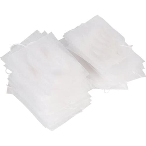 1000 Pcs Nylon Paper Teabags,Drawstring Eco-Friendly Tea Bag,Filter Empty Tea Bags for Loose Leaf/Tea/Powder Herbs
