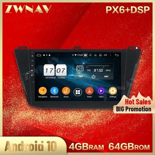 2 din Android 10.0 screen Car Multimedia player For Volkswagen Tiguan 2016-2018 video stereo WiFi GPS navi head unit auto stereo