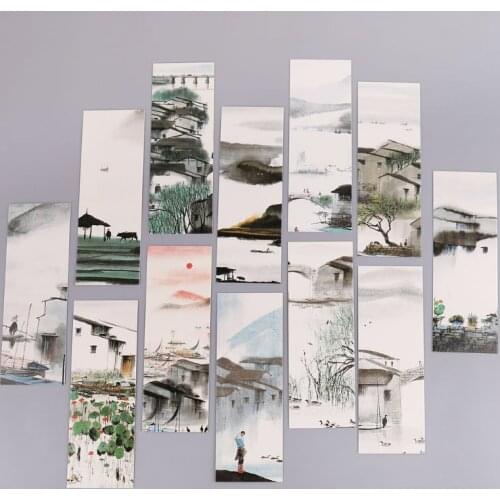 30pcs Misty Rain Bookmarks Paper Page Notes Label Message Card Book Marker School Supplies Stationery