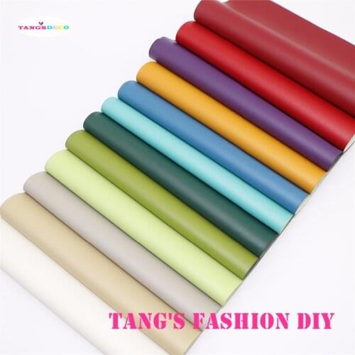 48pcs--20X22CM DIY Hair Bow Material Thin MATTE PU Synthetic Faux Leather