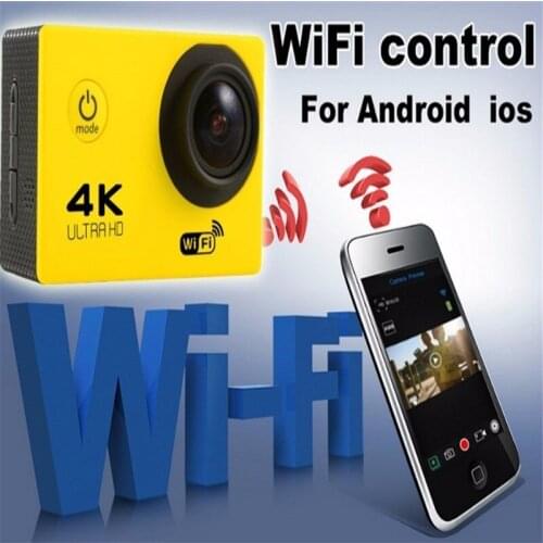 4K Wifi Mini Action Camera Helmet Waterproof Sports DV Camera Bicycle Cam 4K Sport Camera Ultra Diving 1080P 60FPS Camera