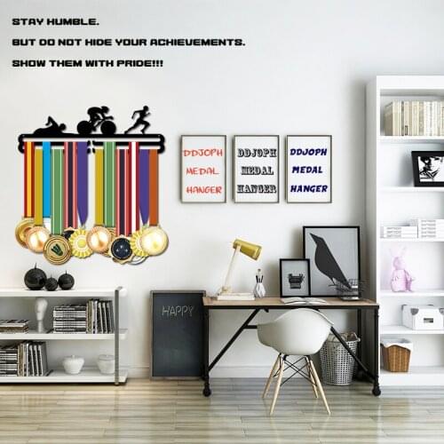 DDJOPH medal hanger for Swim,bike,run,Triathlon medal hanger Sport medal holder Hanger for medals